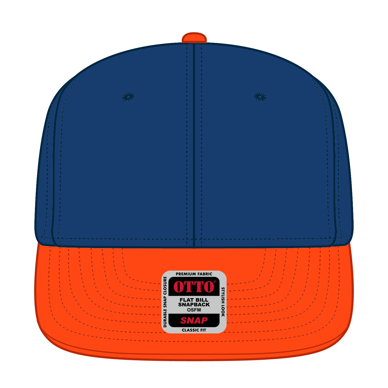 OTTO CAP® OTTO SNAP 6 Panel Pro Style Snapback Hat 70
