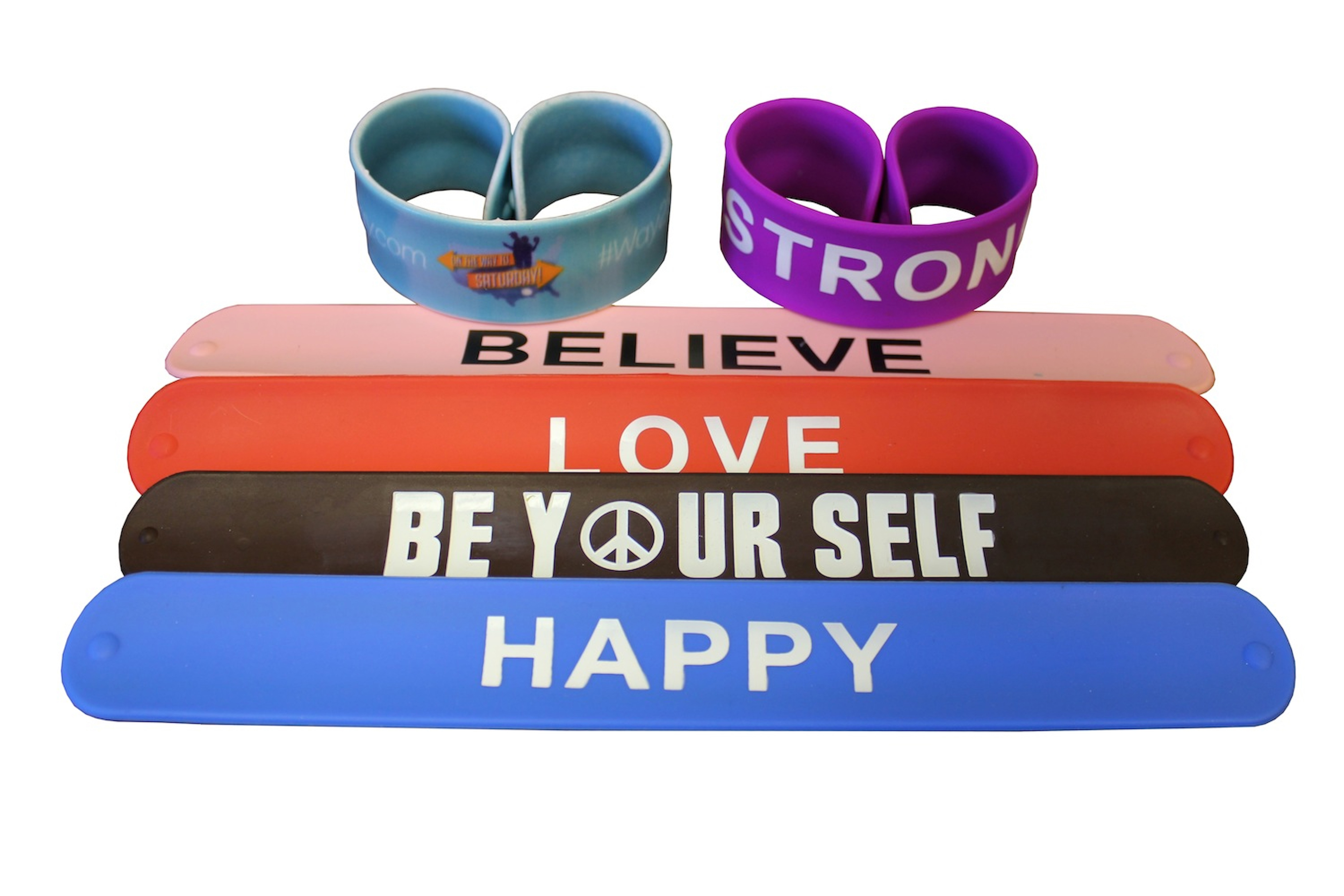 Silicone Slap Bracelet (Adult)