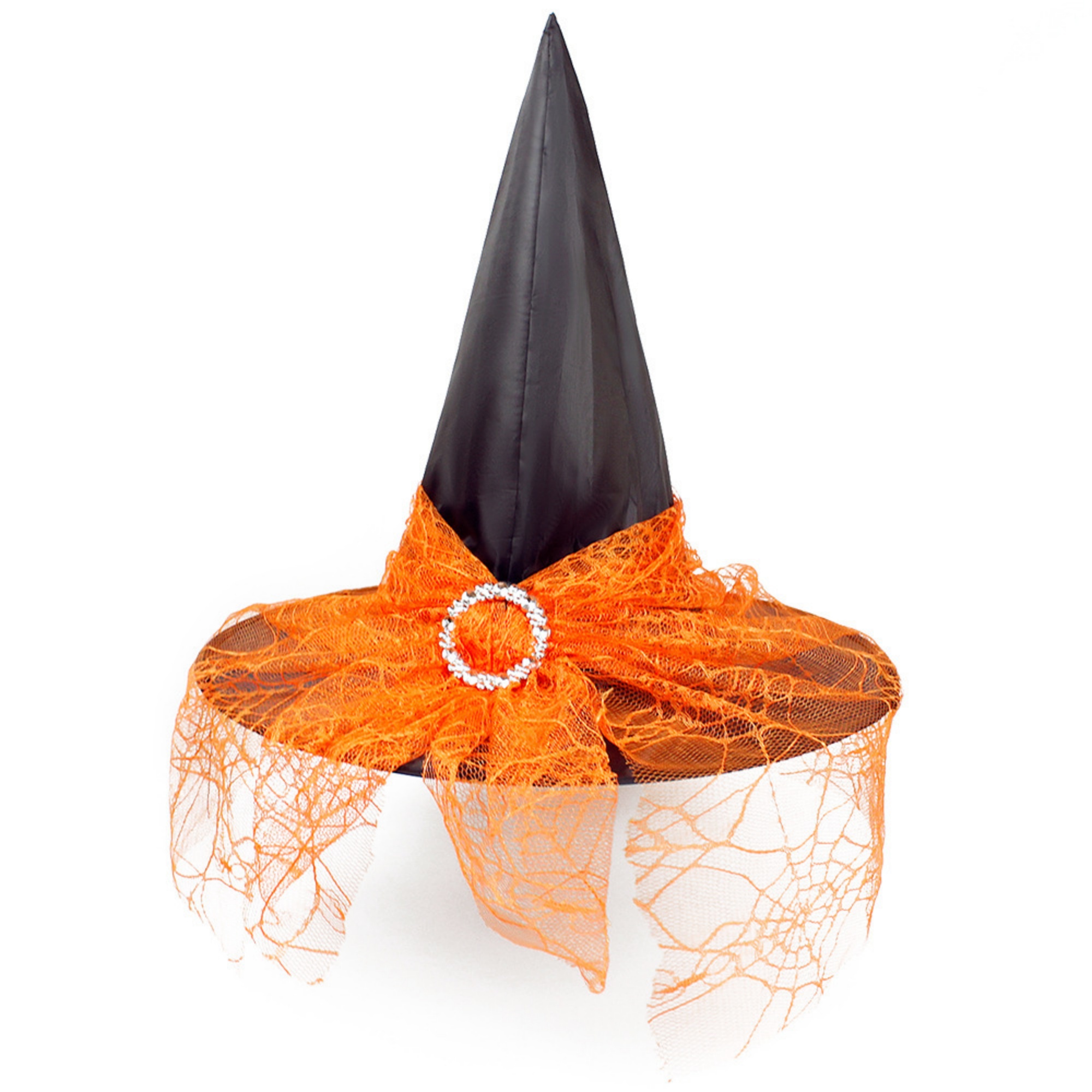 Elegant Mesh Lace Witch Hat For Halloween Party Cosplay 1