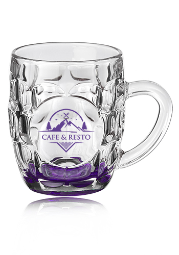 10 oz. ARC Britannia Glass Beer Mugs 10