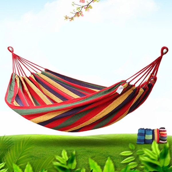 Rainbow Canvas Hammock 1