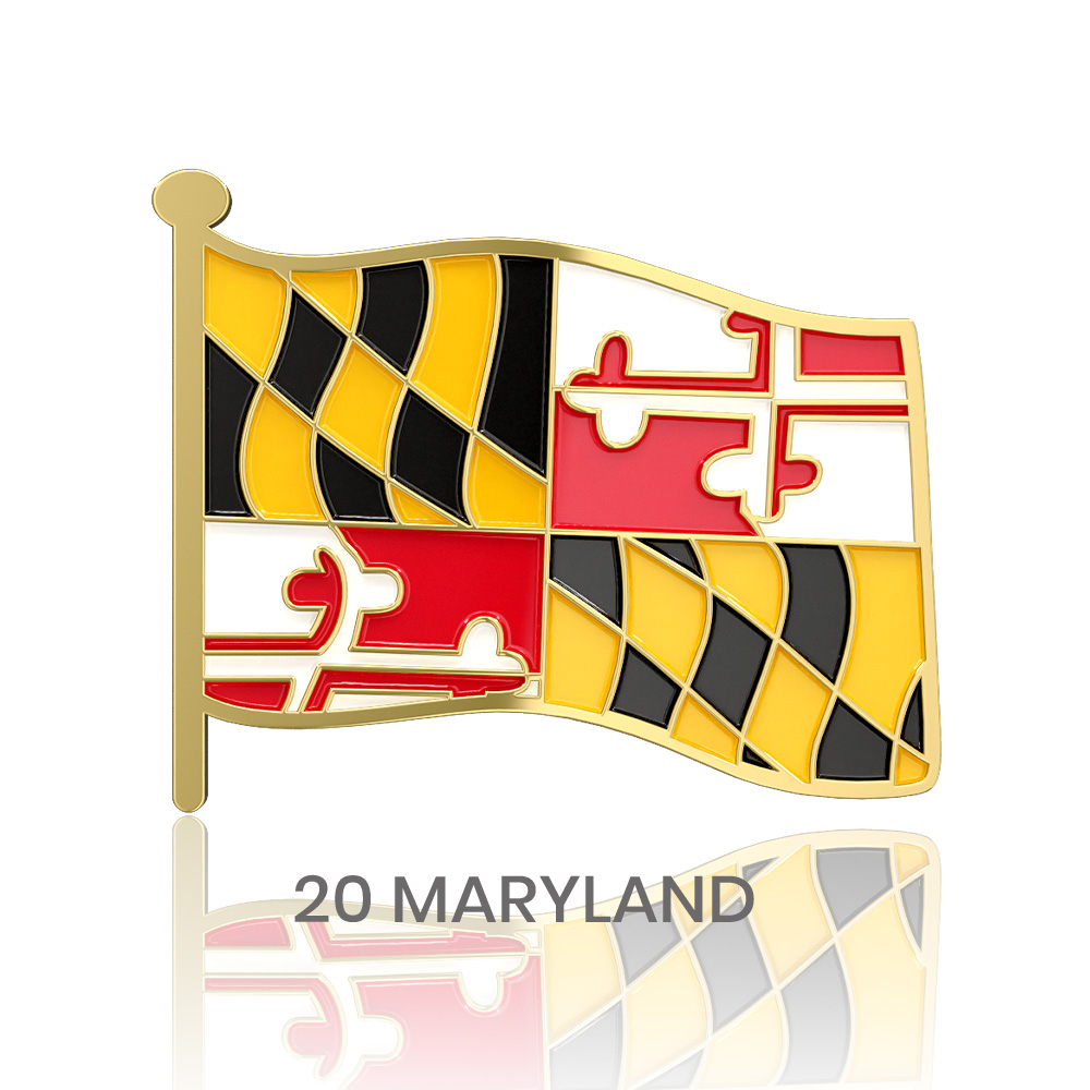 1" Stock Flag Pins 11
