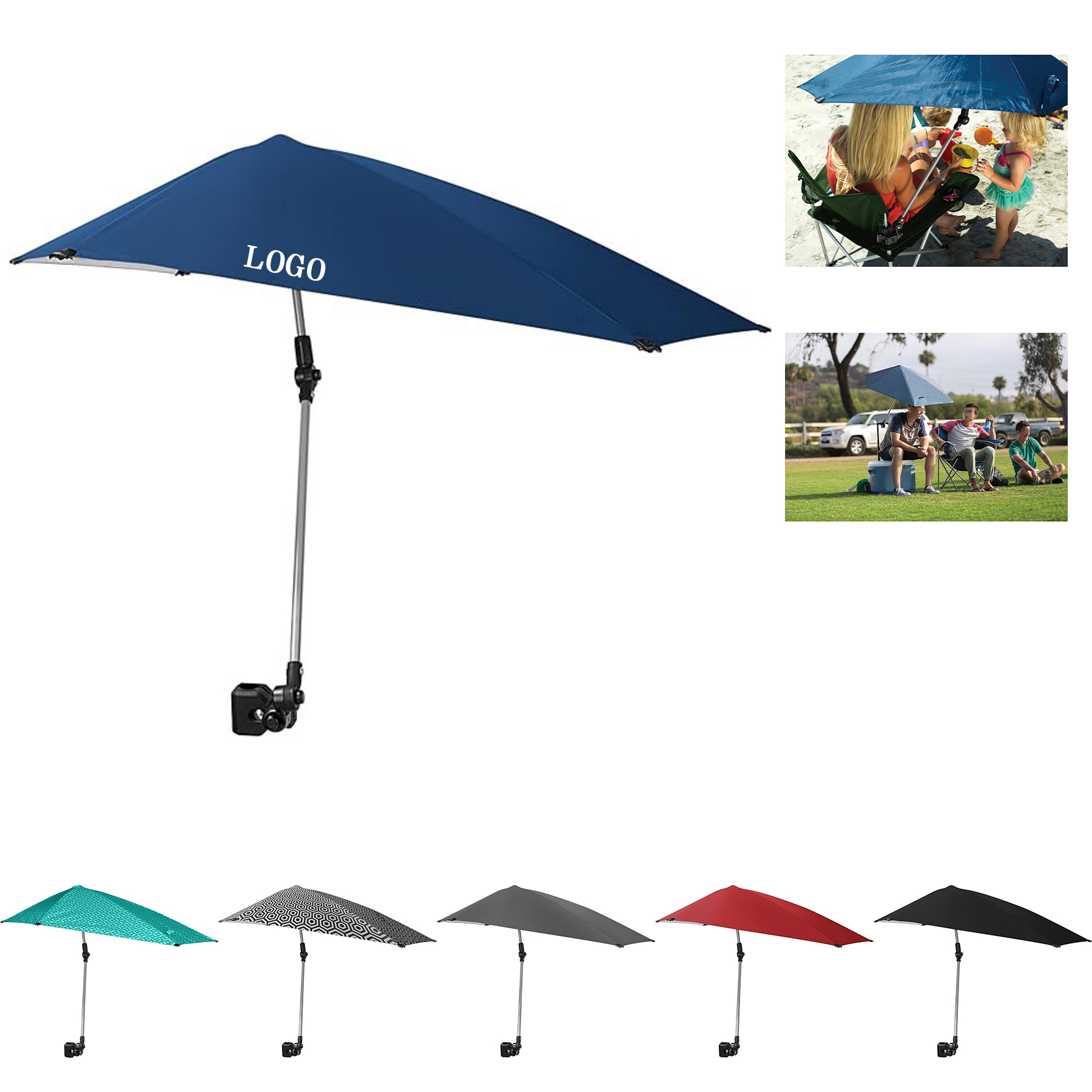 360 Degree Swivel Sun Shade Portable Umbrella 4