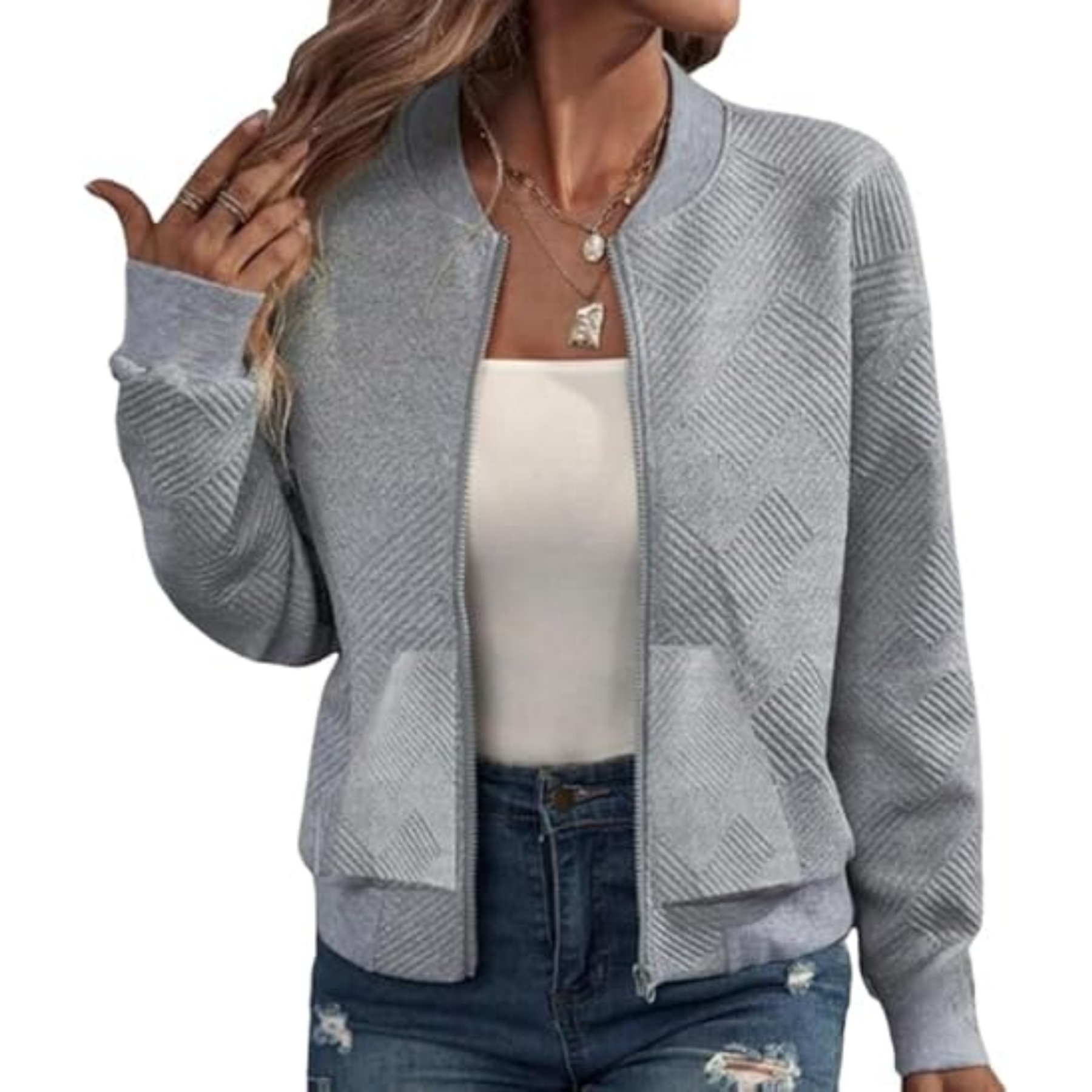 Women Zip Up Sweatshirt 10