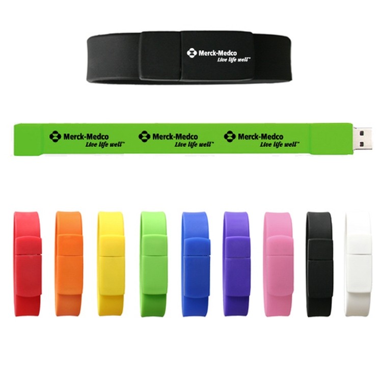 1GB Silicone Wristband USB Flash Drive Bracelet 1