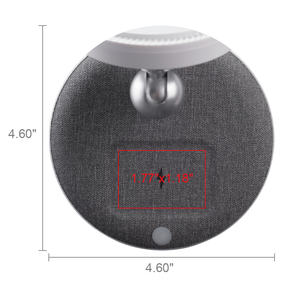 Peoria 3-In-1 Magnetic Wireless Charger & Stand with Night Light