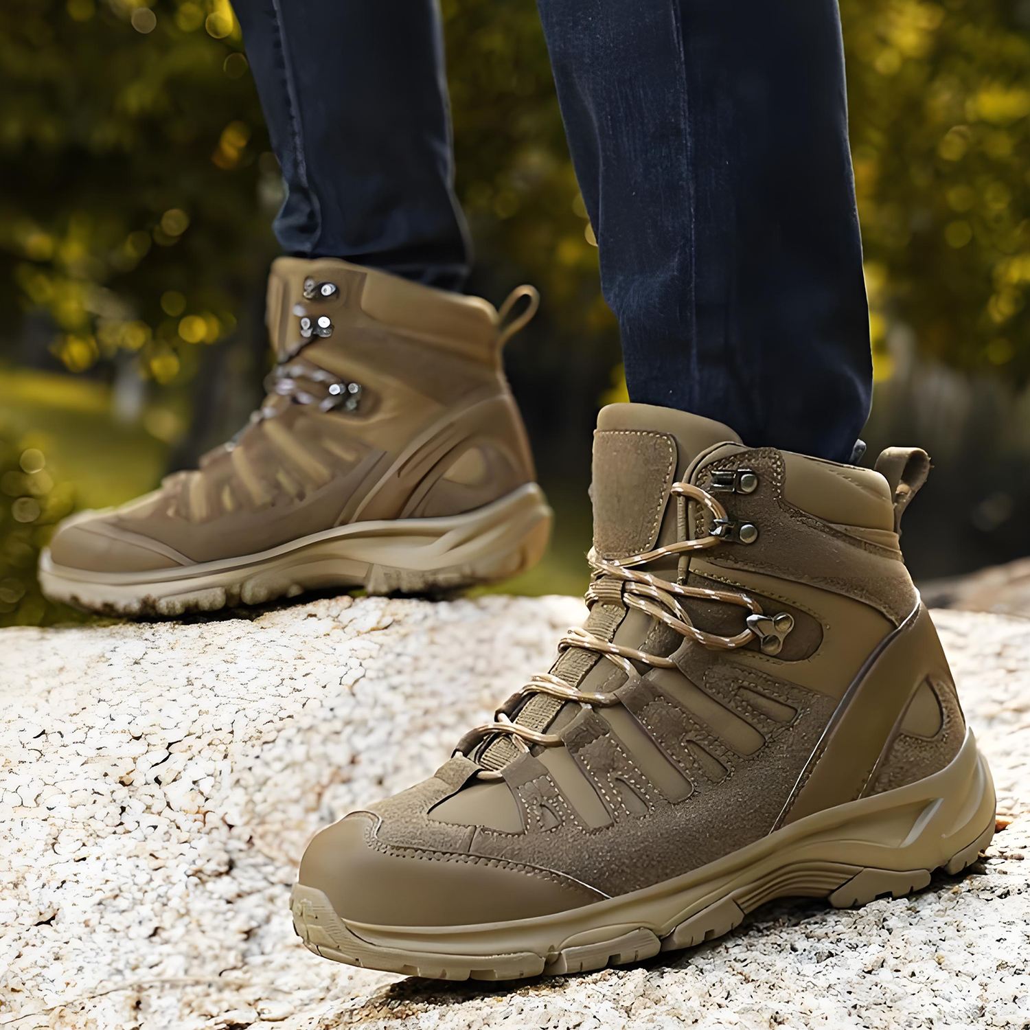 High-top waterproof Martin boots for outdoor climbing 3