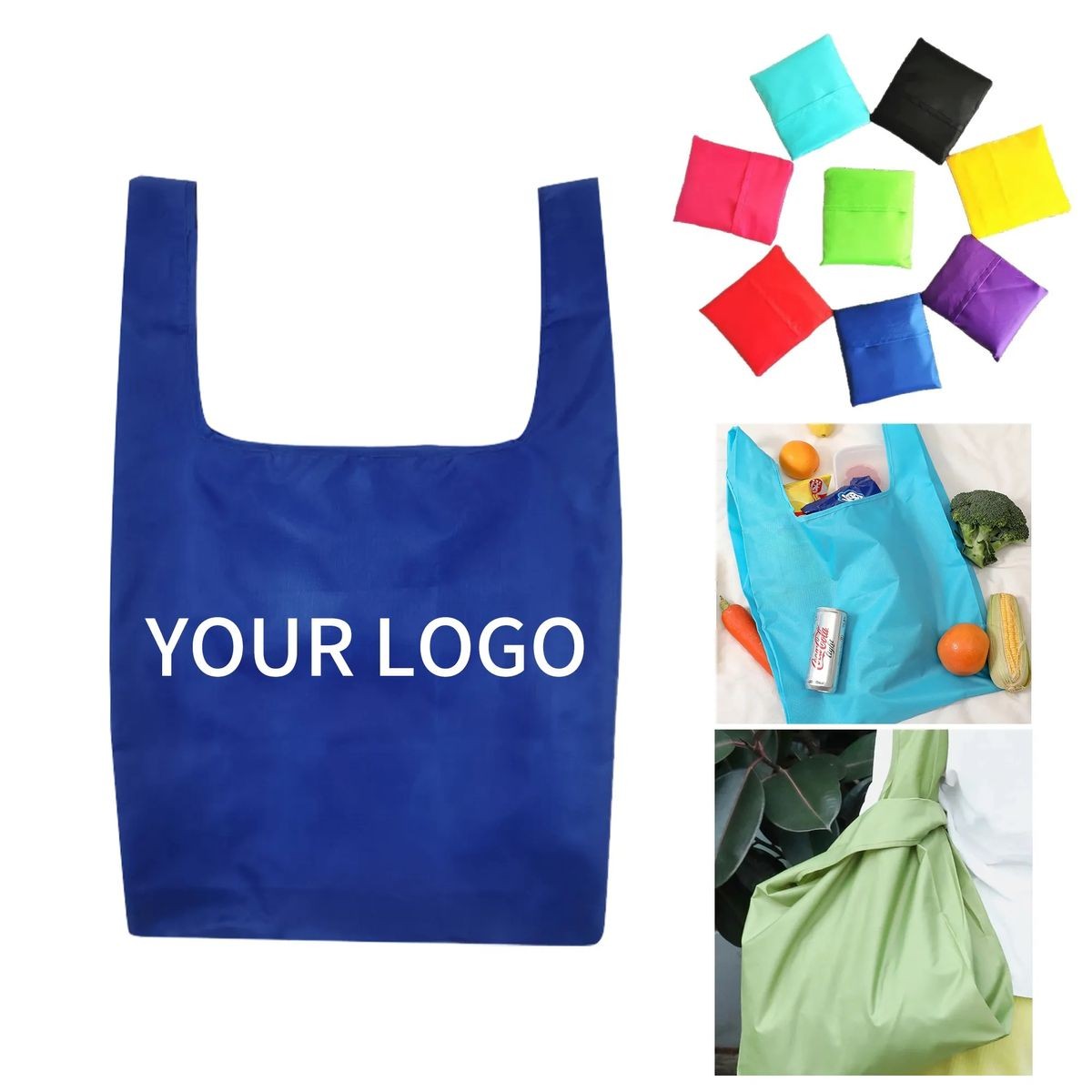 Silkscreen Printed Foldable Grocery Bag 5