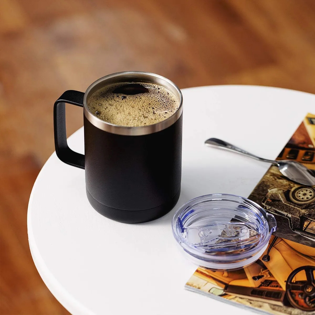 12oz Stainless Steel Insulated Coffee Mug with Handle 3