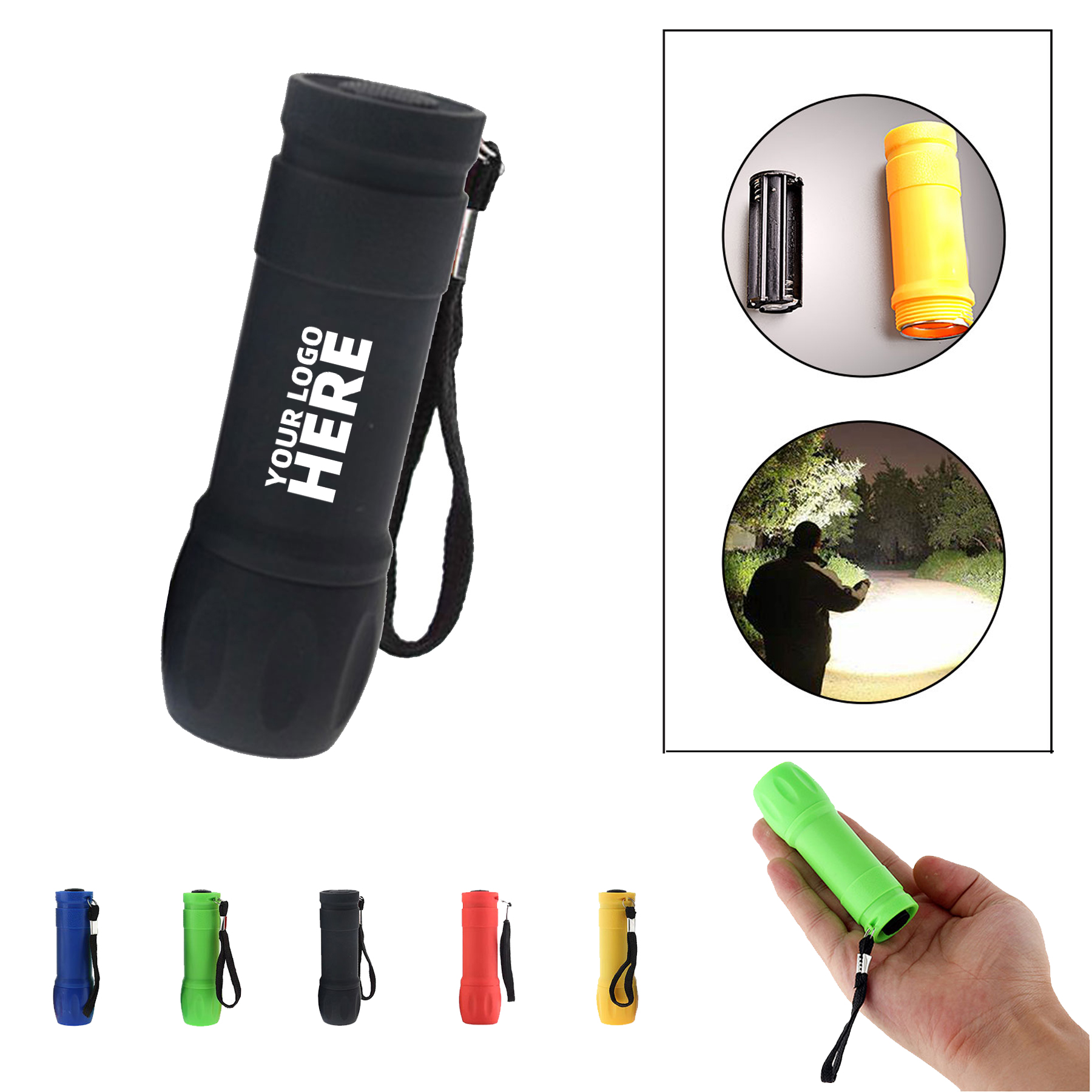 Plastic Small Mini Flashlights 2