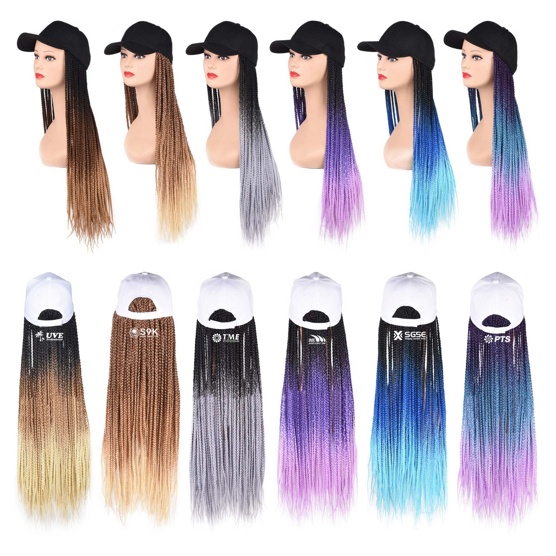 Long Wig Braided Hat 1