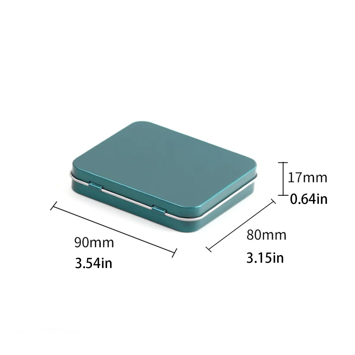 Metal Tin Box Empty Tinplate Containers with Lids Organizers 7