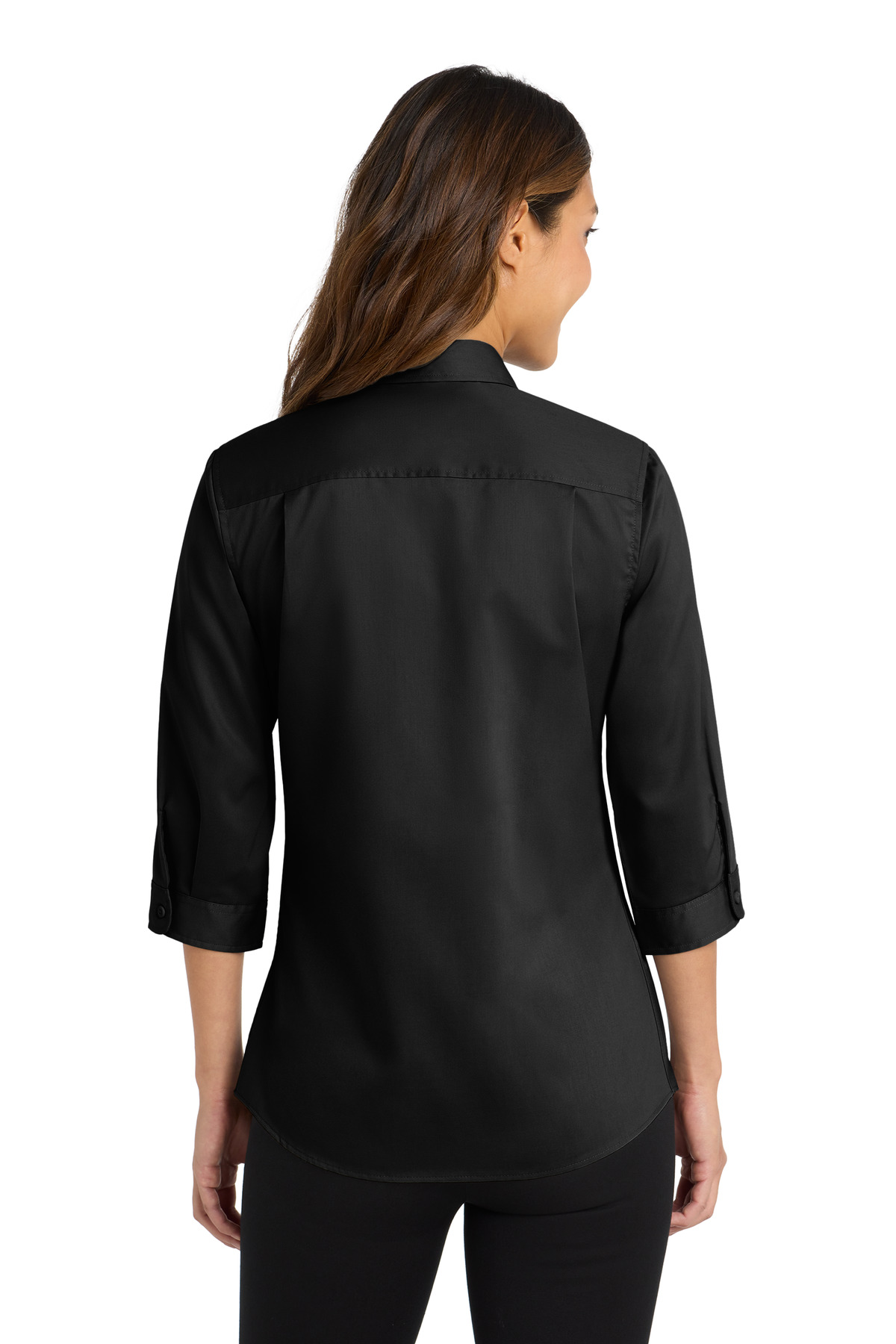 Port Authority Women's 3/4-Sleeve SuperPro Twill Shirt. L665 19