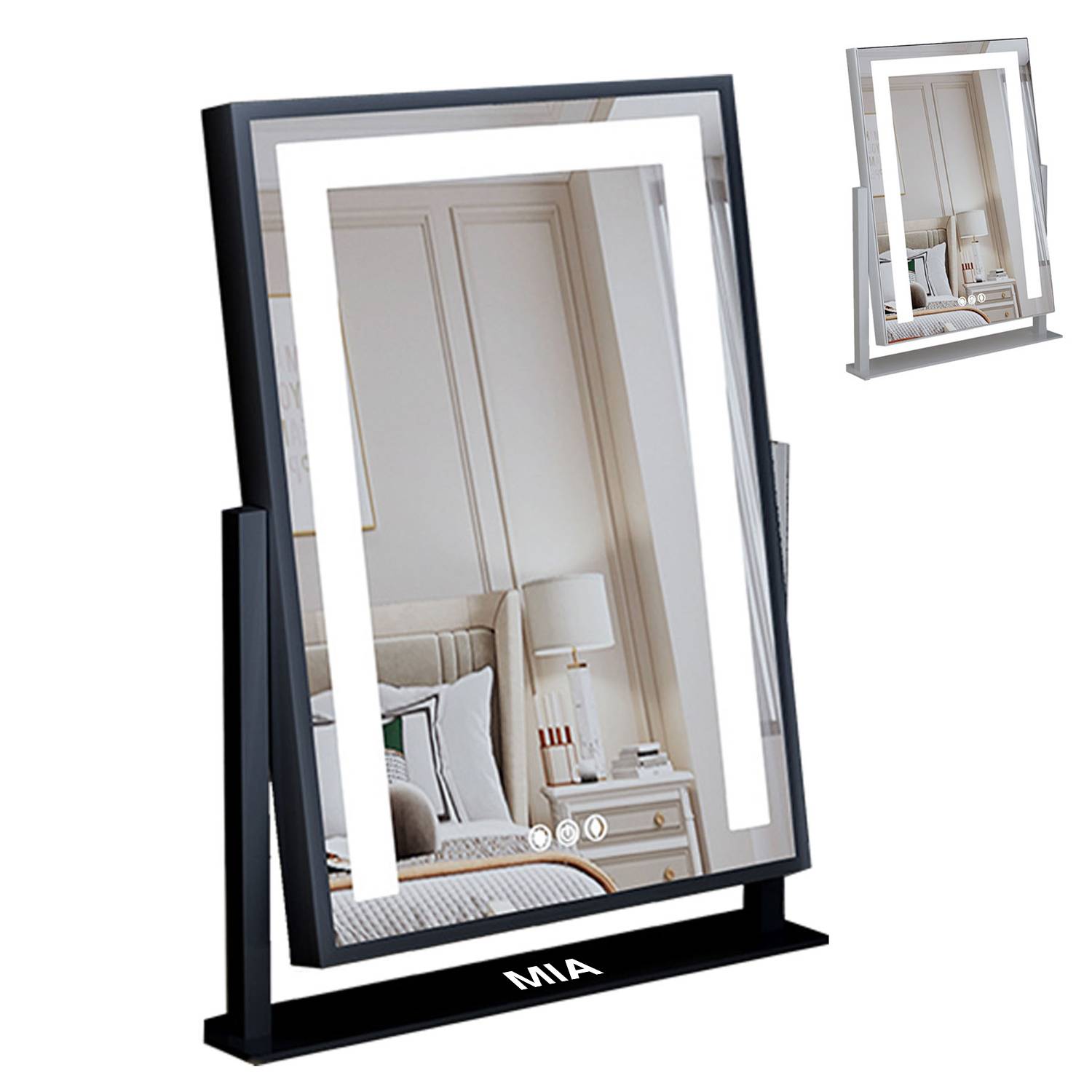 Metal makeup led mirror 4