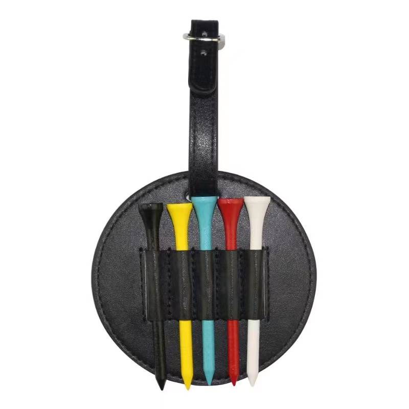 PU Leather Golf Tee Bag 3