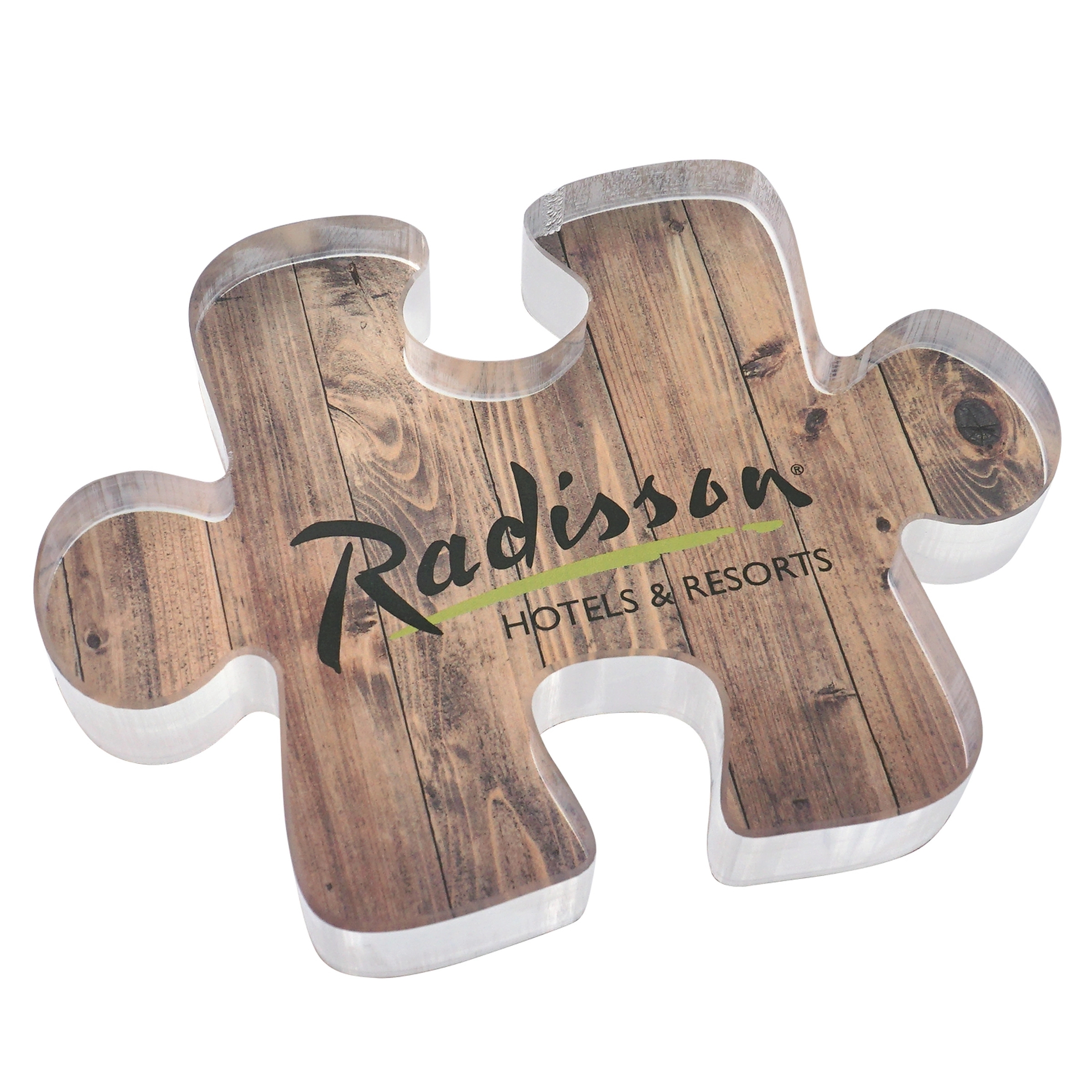 Full Color Acrylic Puzzle Piece Award