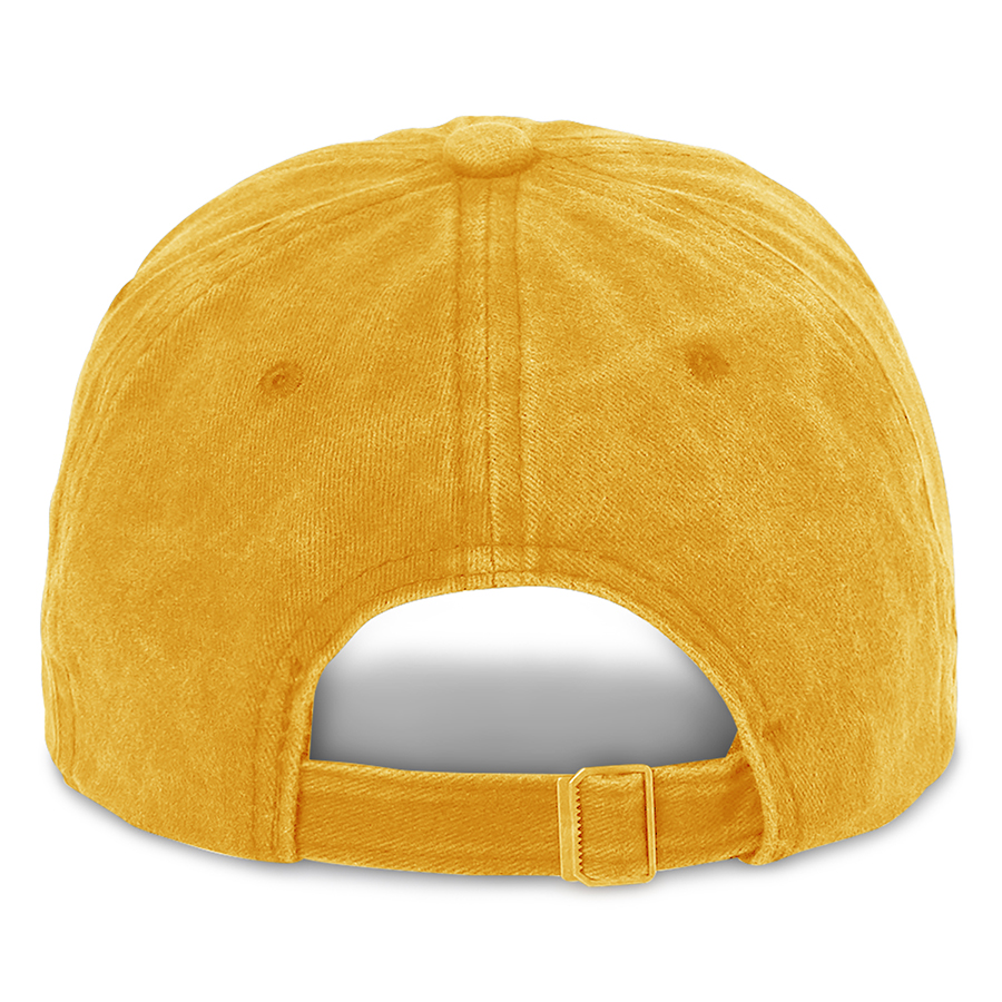 Stock Washed Cotton 6-Panel Baseball Cap w/ D-Ring Metal 48