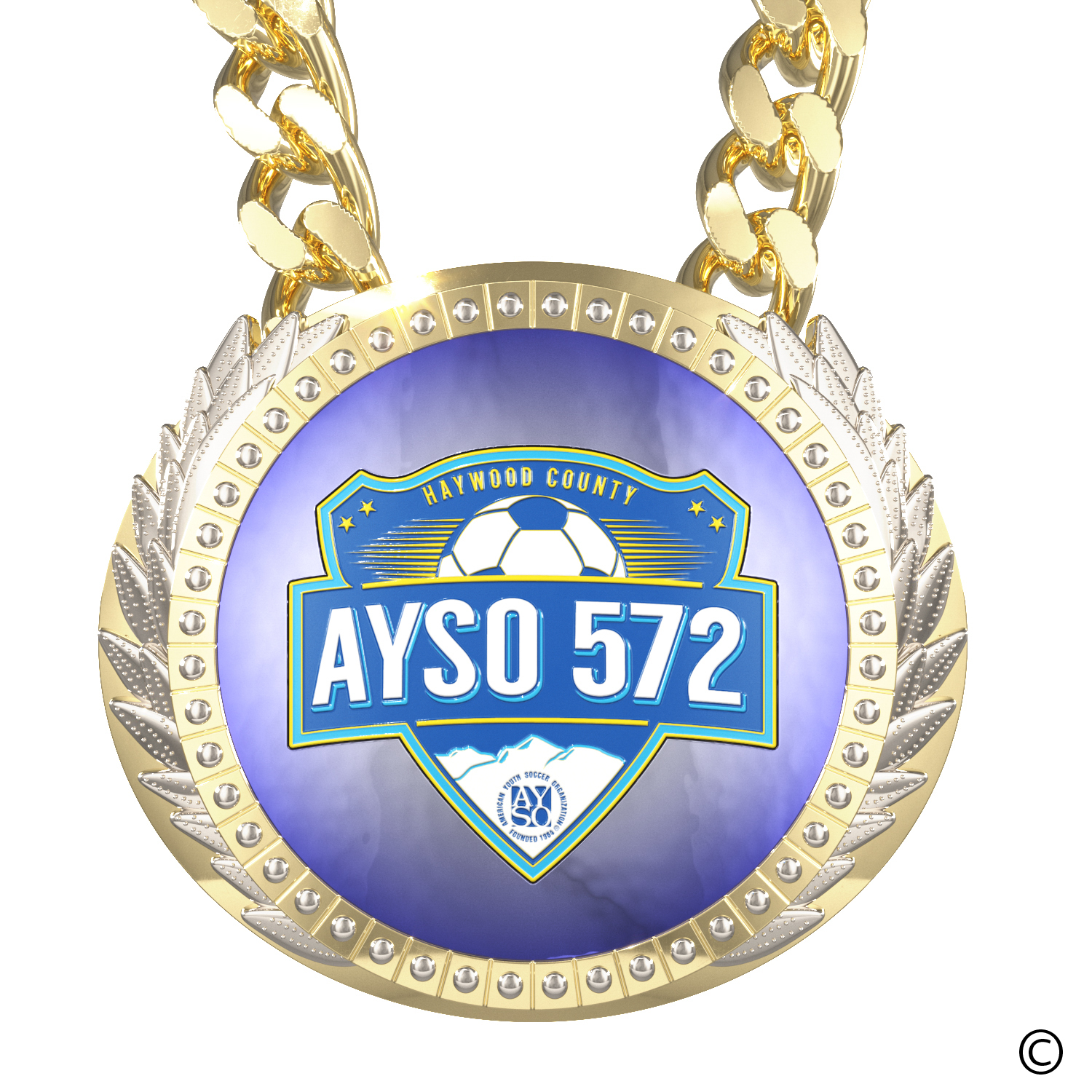 Express Vibraprint® Presidential Champ Chain w/ Chain 9