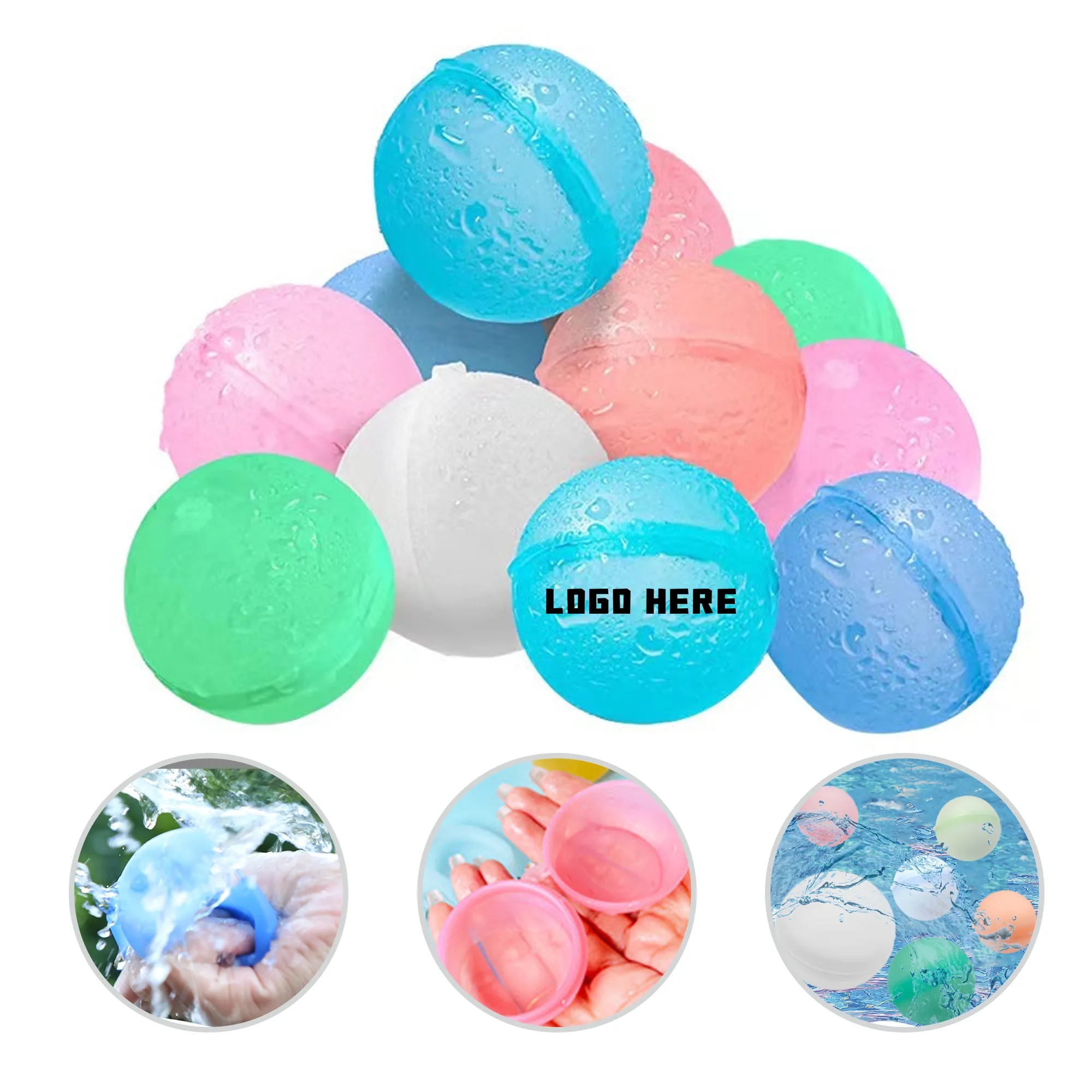 Reusable Water Balloons Summer Bombs Silicone Toys 5