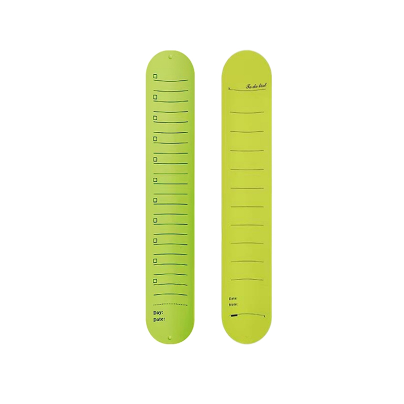 Reusable Silicone Memo Pad Slap Wristbands with Ruler 4
