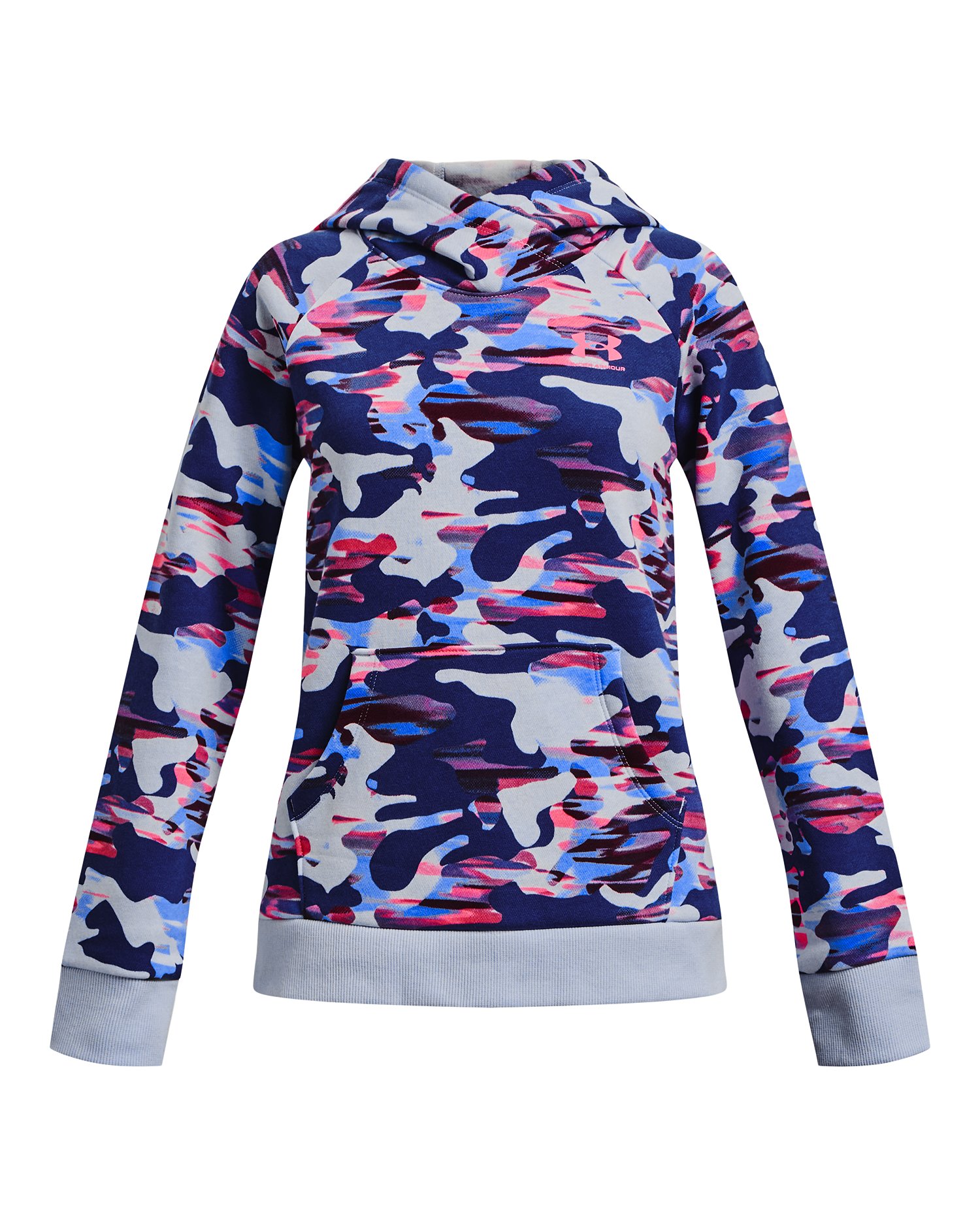 Girls' UA Rival Fleece Printed Hoodie, custom youth shirt with logo imprint 5