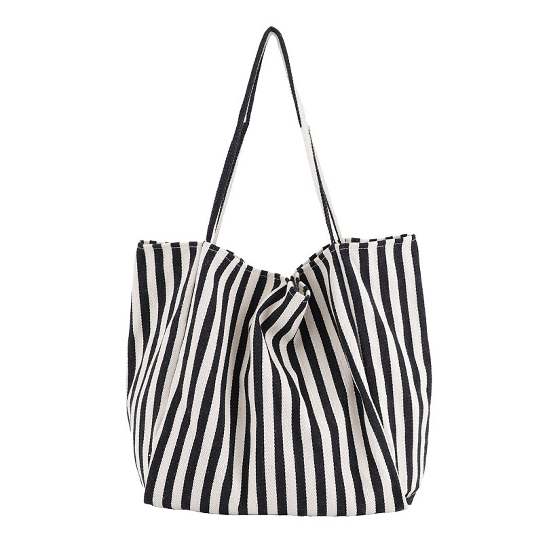 Stripes Canvas Handbag 5