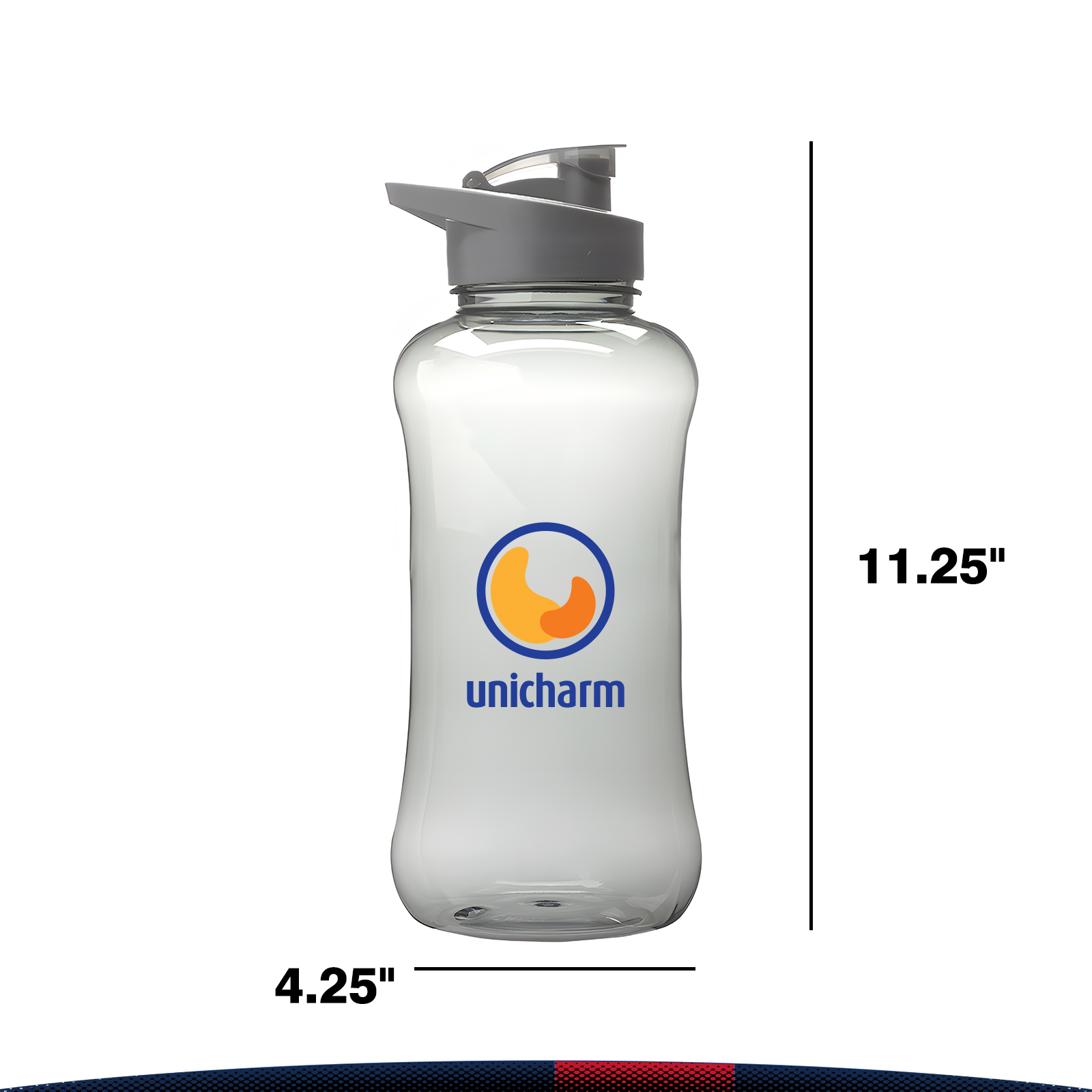 Unise Plastic Water Bottle - 60 OZ. 3