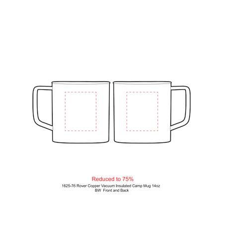 Rover Copper Vac Camp Mug 14oz – Powder coated 81