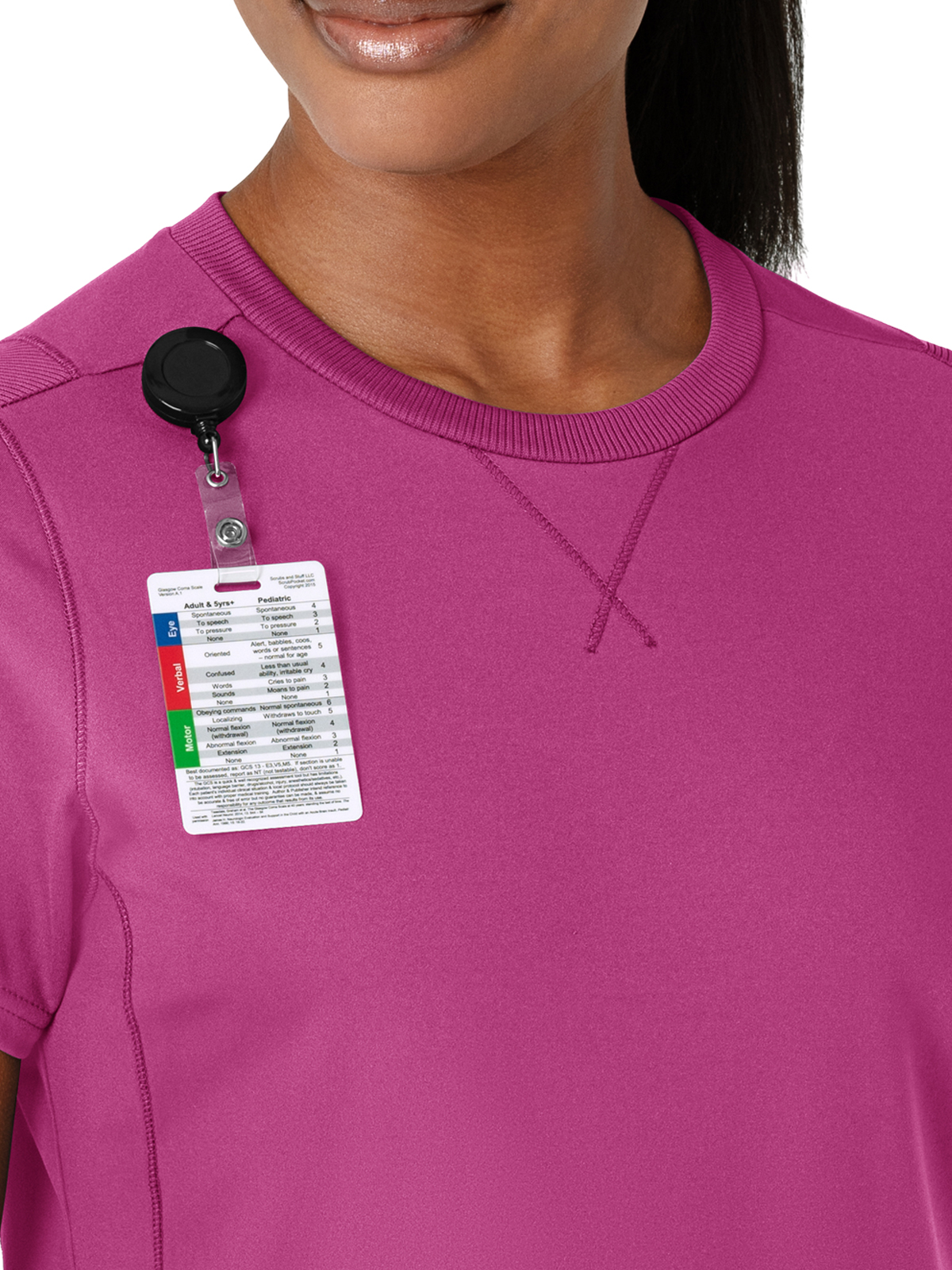Wink - Renew Knit - Women's Two-Pocket Flex-n-Reach Crew Neck Top 10