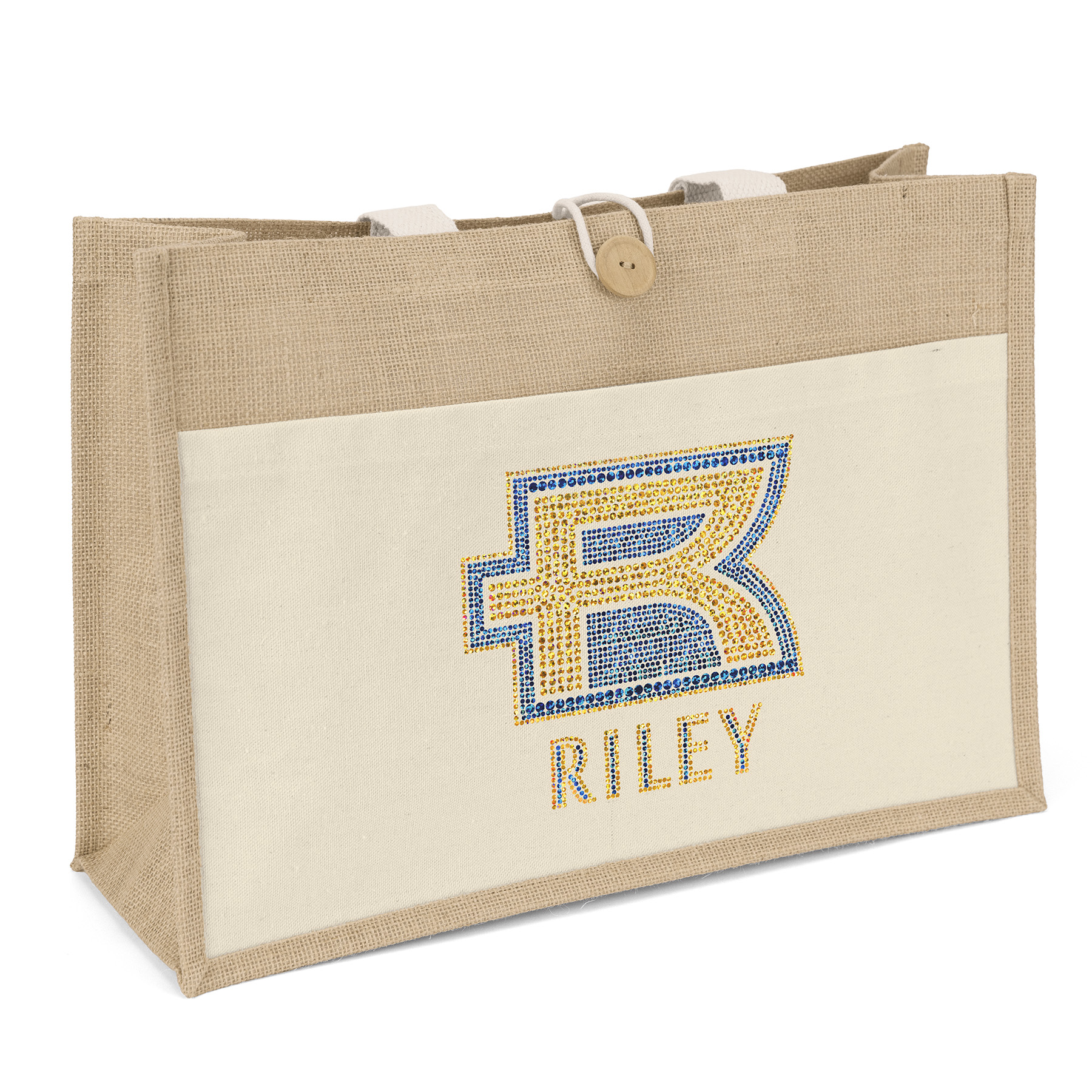 Riley™- Jute Tote - Sparkle 2