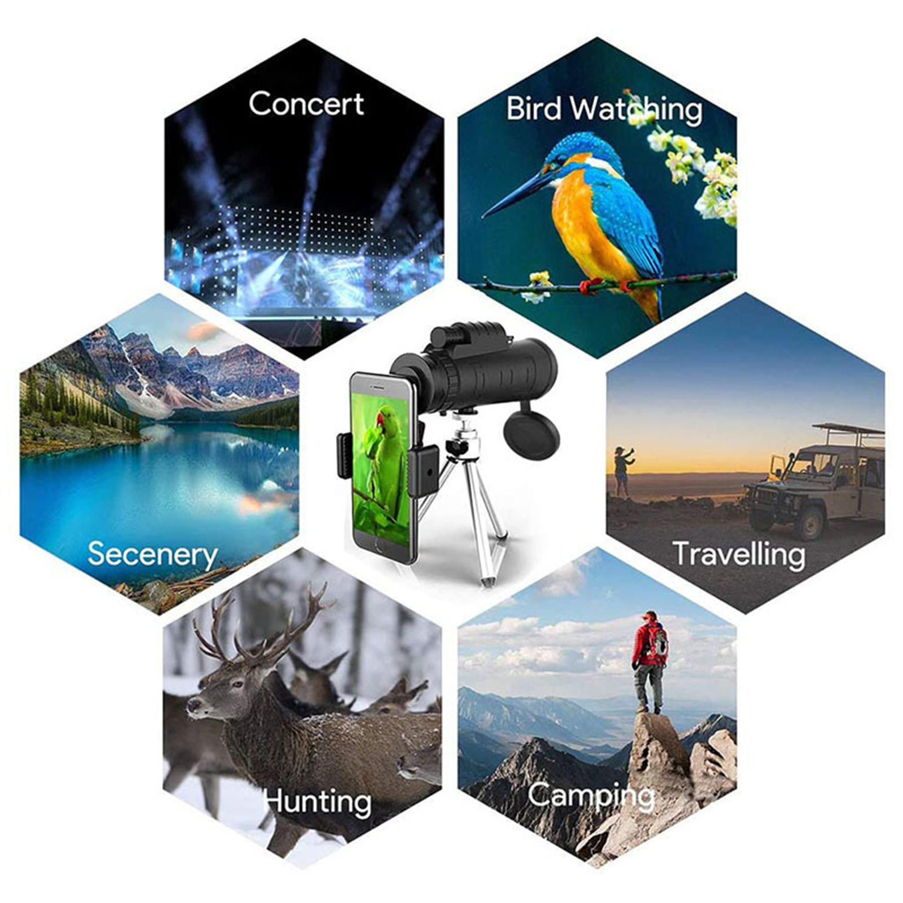 Zoom Optical Lens Monocular Telescope 3