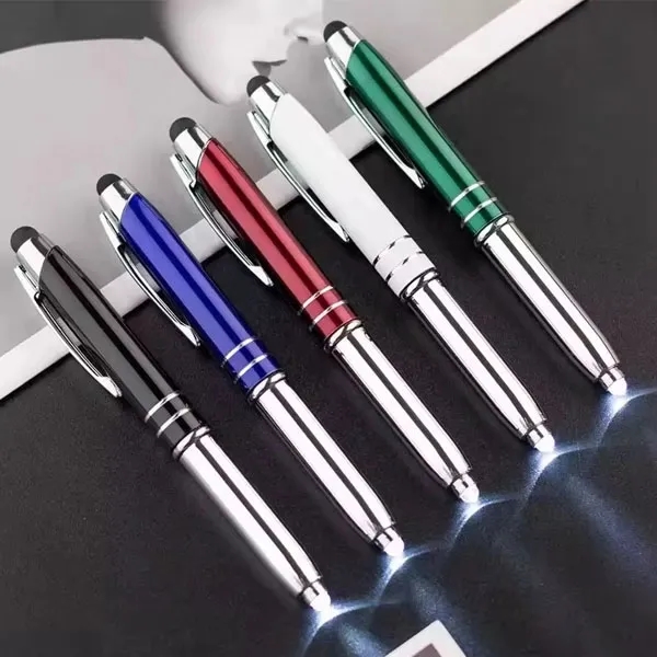 Mercury Stylus Metal Pen with Flashlight 4