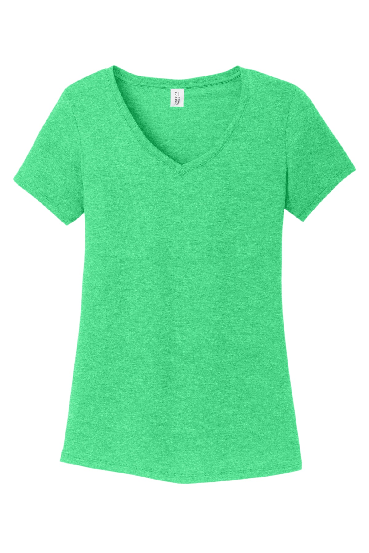 District Women's Perfect Tri V-Neck Tee. DM1350L 2