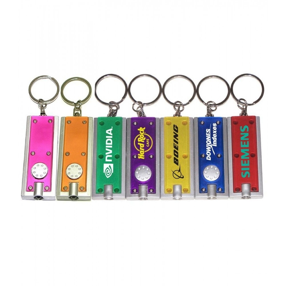 LED Flashlight With Swivel Key Chain 5