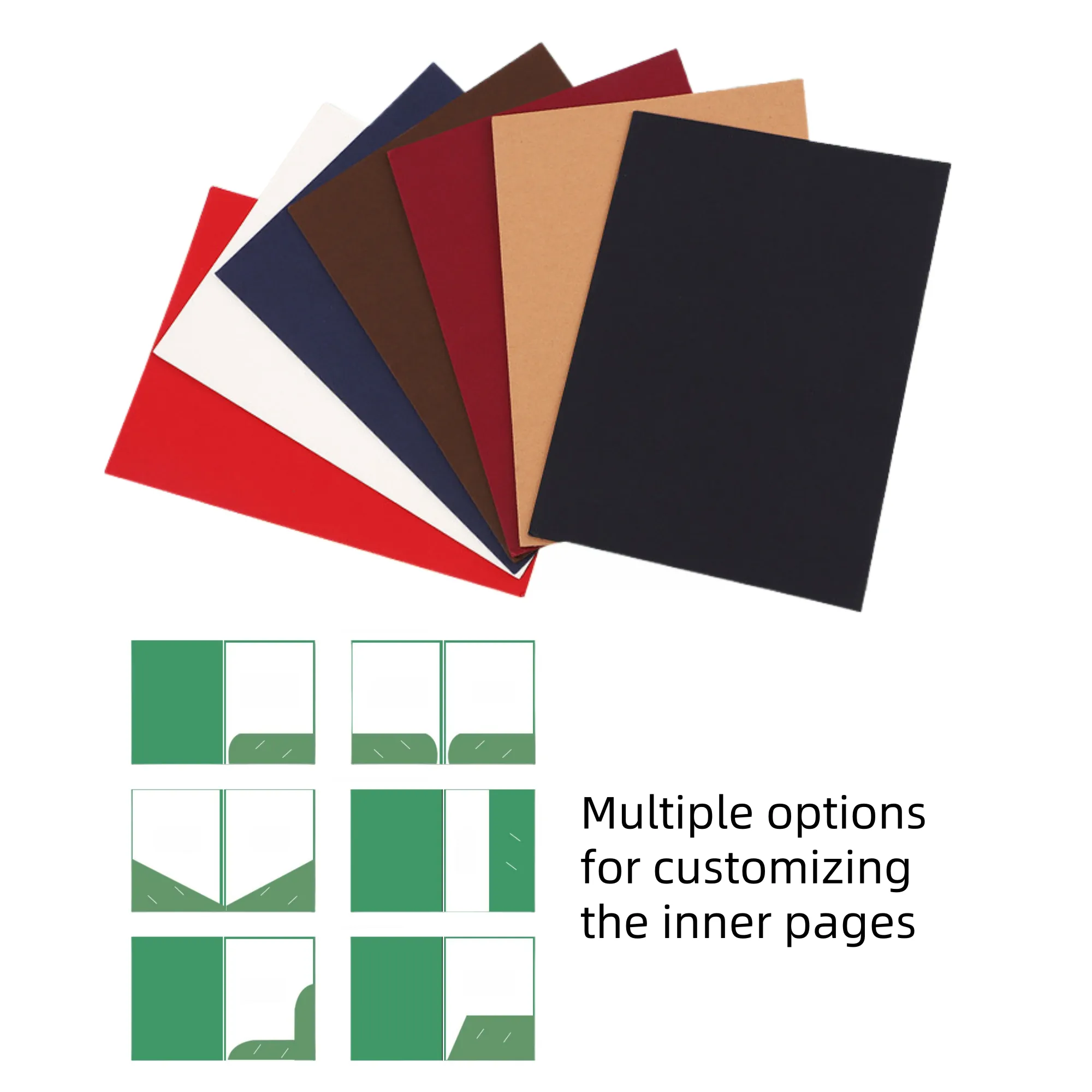 A4 A5 Kraft Paper Insert Folder 4