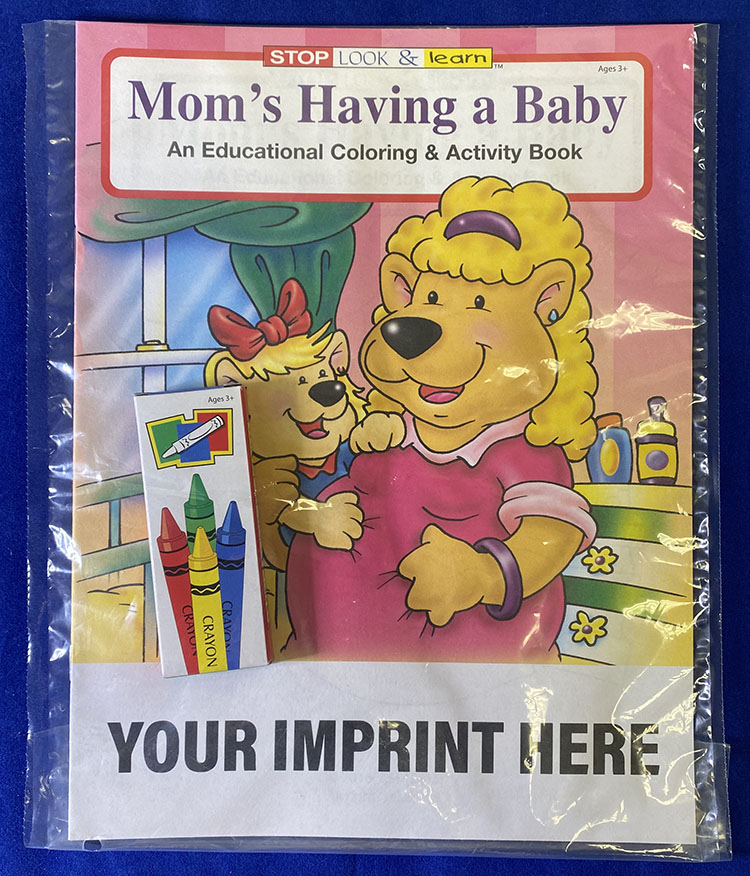 COLORING SET - Mom's Having A Baby Coloring Book Fun Pack 2
