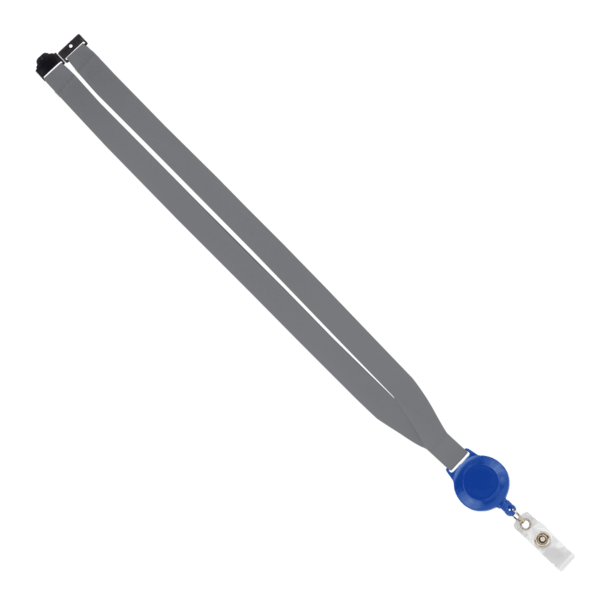 IMPORT 3/4" Polyester Lanyard with Retractable Badge Reel and IPH7 back of neck convenience release. 188