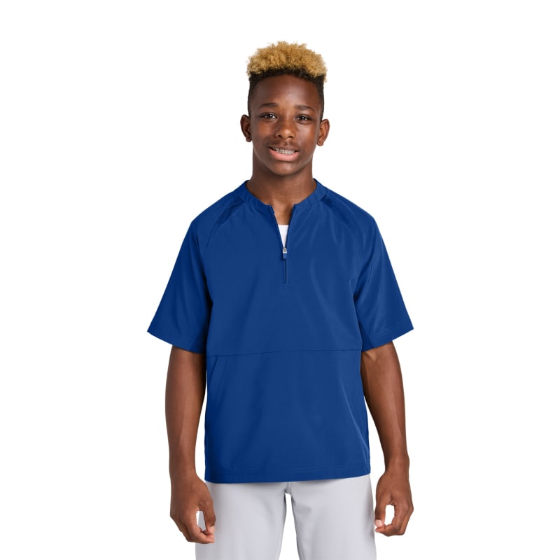 Sport-Tek Youth Repeat 1/2-Zip Short Sleeve Jacket 12
