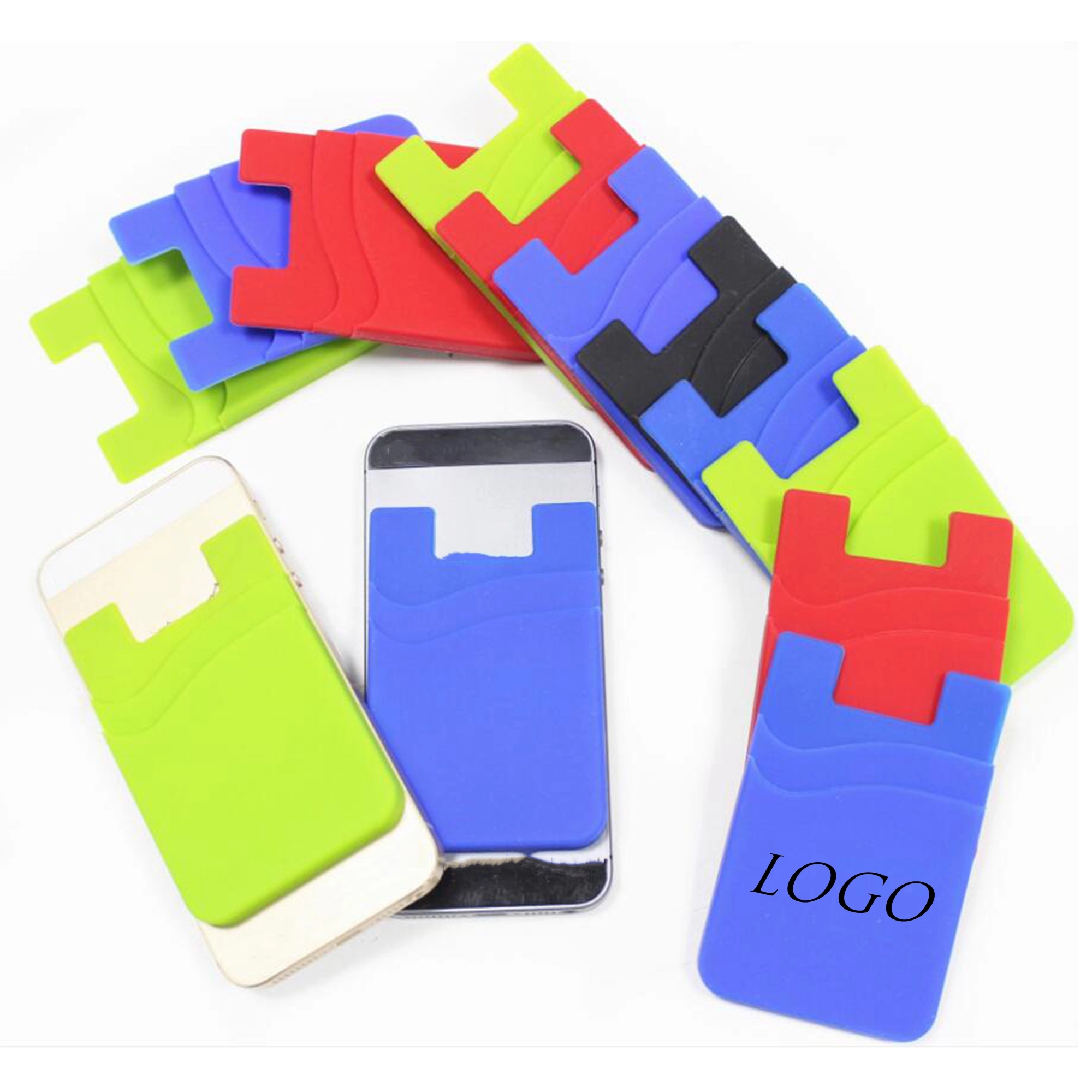Dual Pocket Silicone Phone Wallet 1