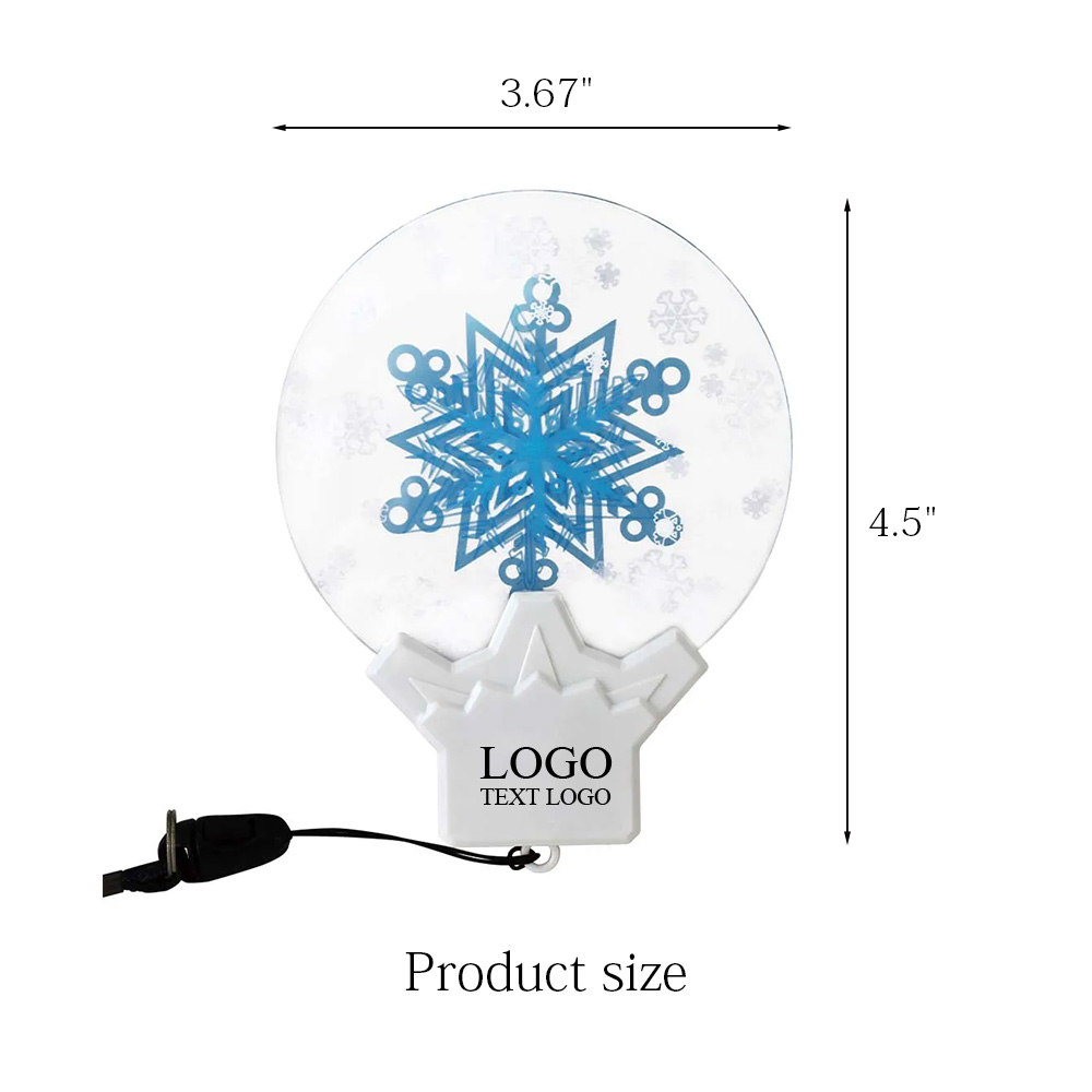 Snowflake LED Acrylic Light Ornament 5