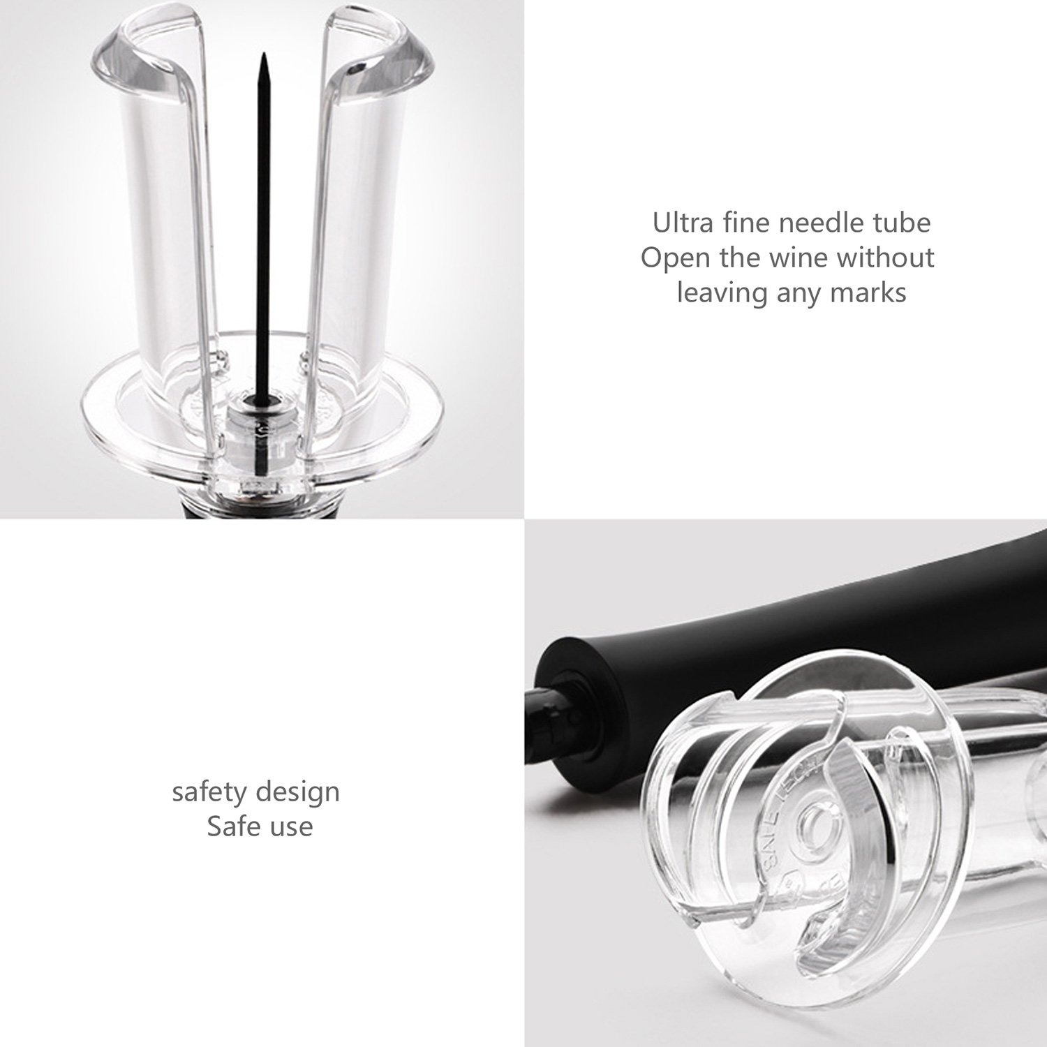 WineVault Pressure Wine Opener - Air Pump Technology & Stainless Steel Needle 6