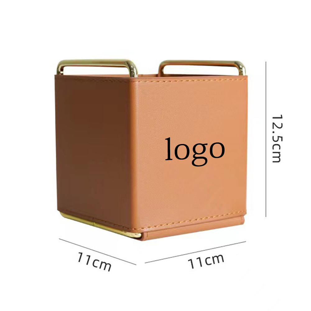 Leather Pen Holder & Desktop Storage Box 2
