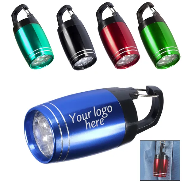 6 LED Baby Barrel Torch with Carabiner 6