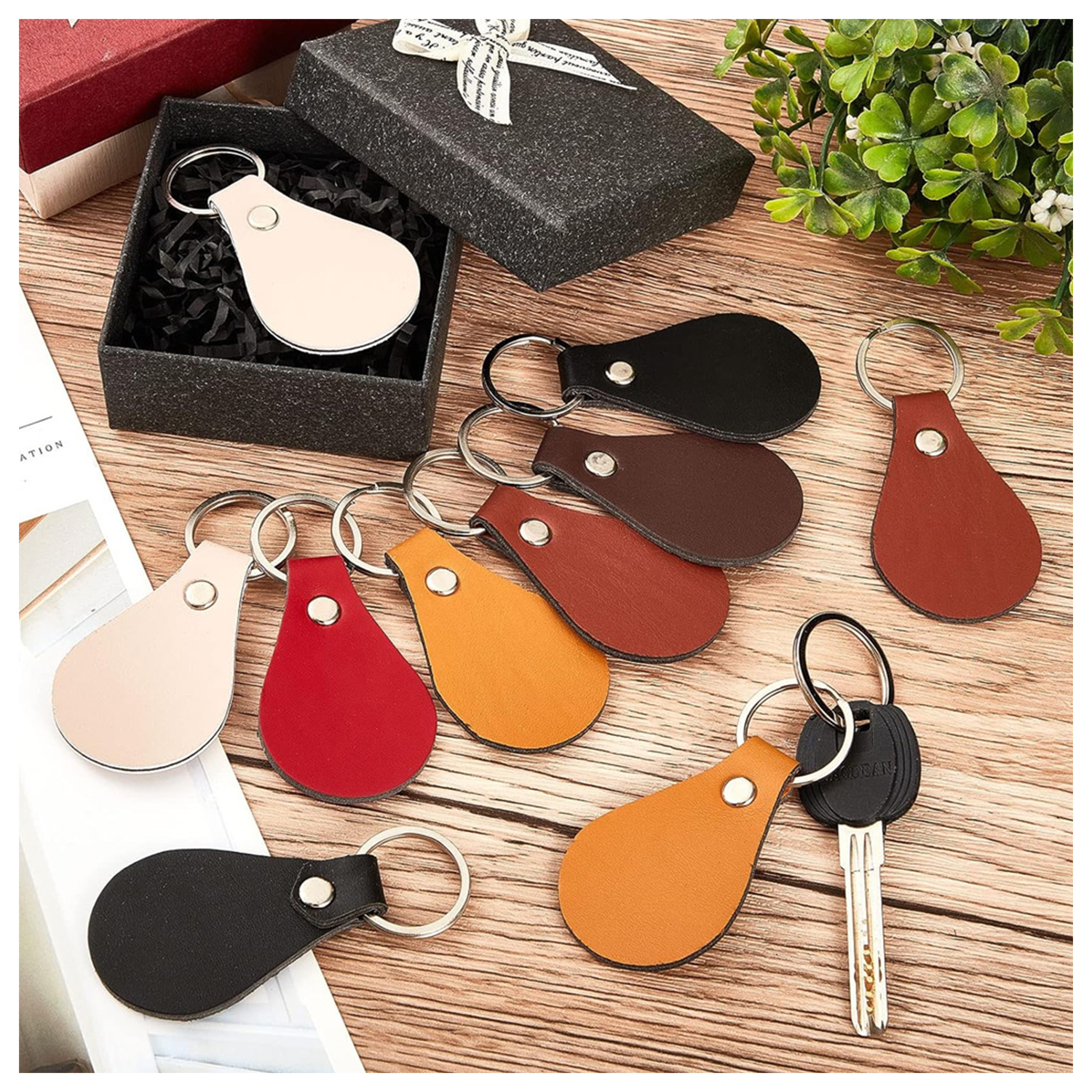 Pearl Leather Keychain 4
