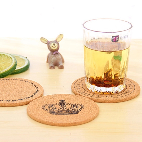Round Cork Coasters - 3.5" 4