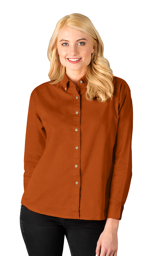 Ladies' L/S 100% Cotton Twill Shirt 23