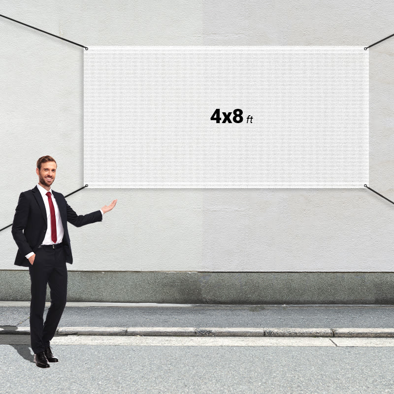 Custom 4' X 8' Mesh Banners 1