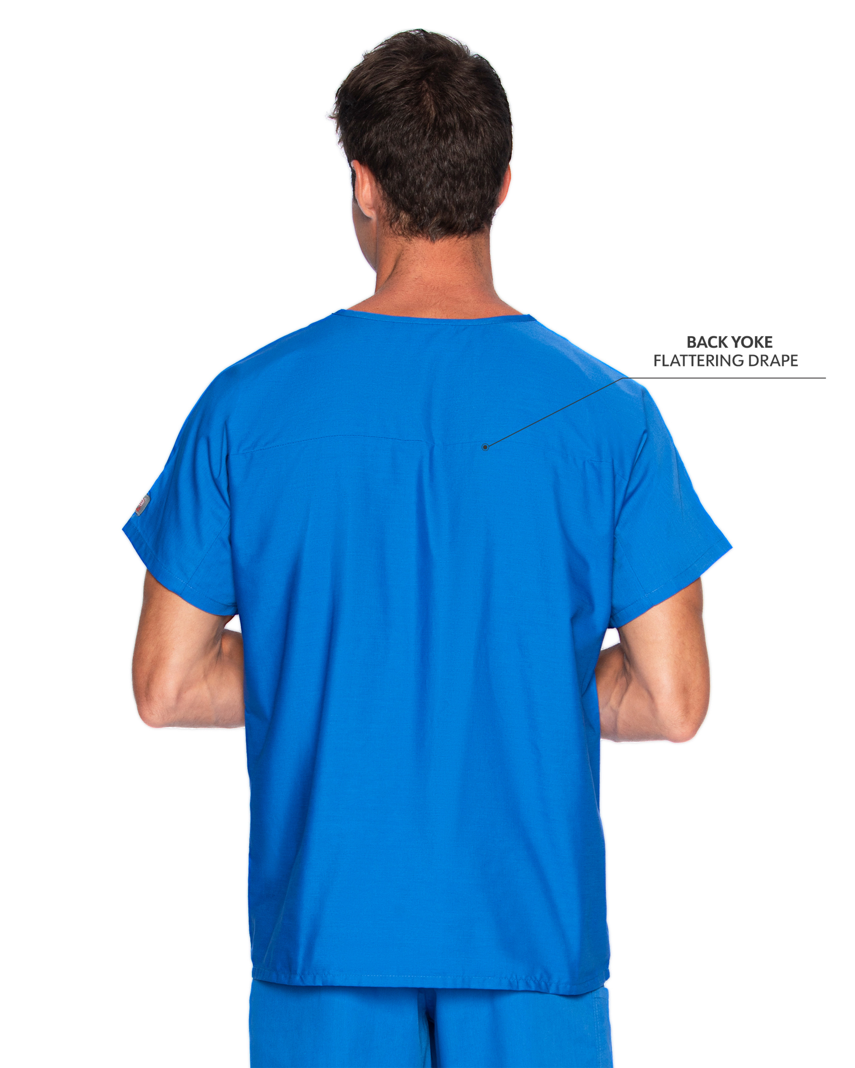 Landau - ScrubZone - Unisex One-Pocket Dolman Sleeve Tuckable V-Neck Top 30