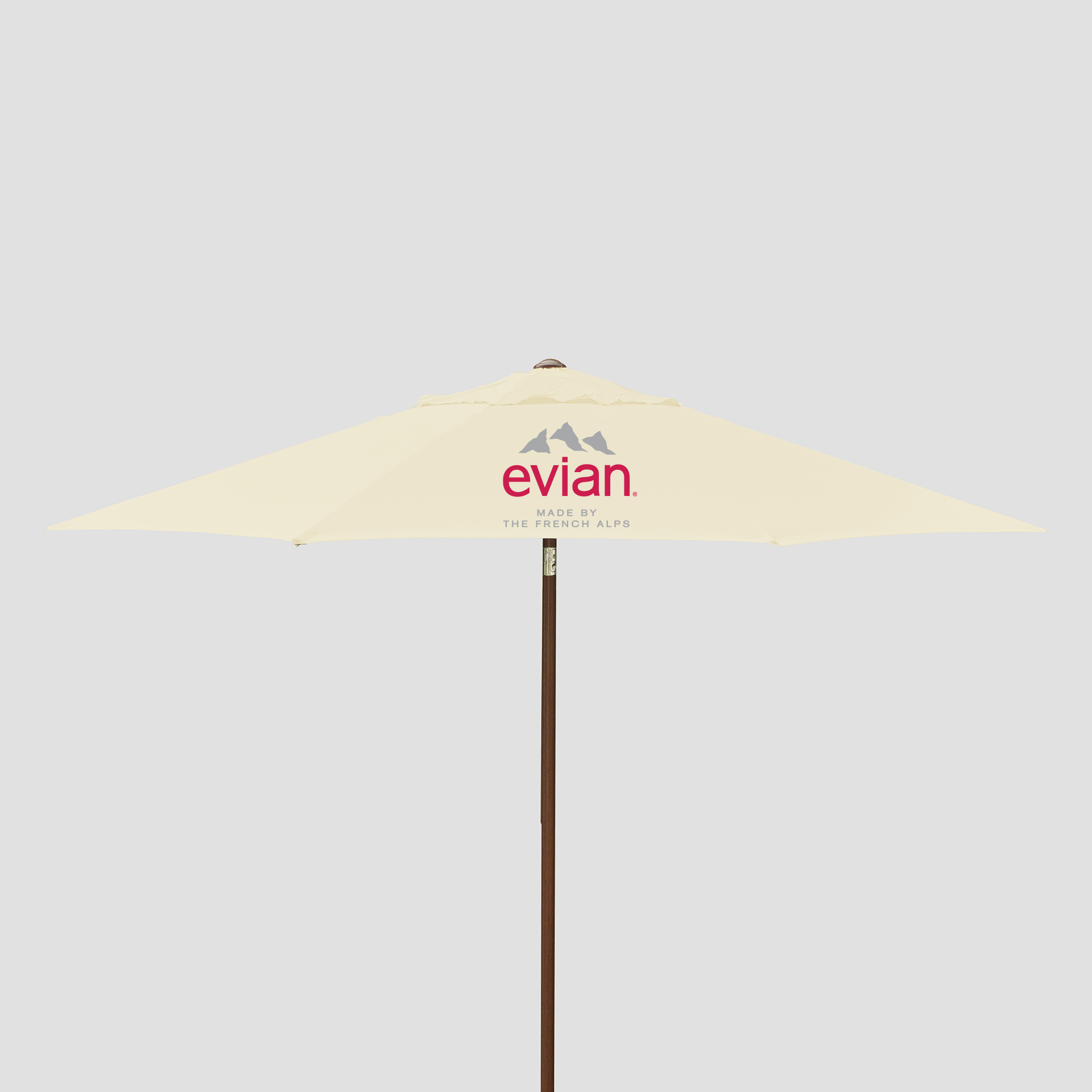 9' Wood Look Market Umbrella