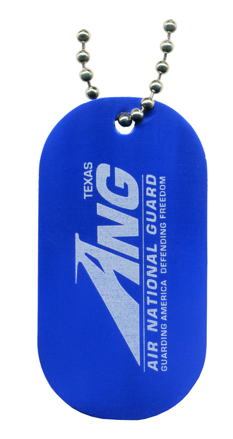 Aluminum Dog Tag (Anodized) with 23" Ball Chain